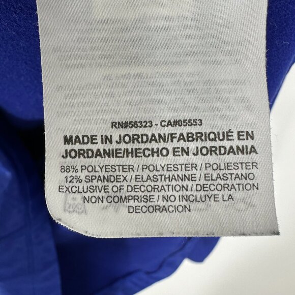 3/$25 Nike Pro Dri Fit Half Zip Pullover Top M Embossed Snake Skin Print Blue - Picture 8 of 8